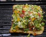 A picture of step 2 of Cabbage Tri colour bell peppers Cheese Chilli Sandwich.