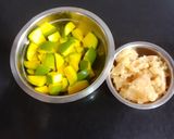 A picture of step 1 of Instant Jaggery murbba.