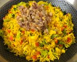A picture of step 7 of Garlic Turmeric Rice.