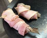 A picture of step 2 of Sonoran-Style Bacon-Wrapped Shrimp.