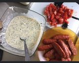 Une image de l'étape 1 de Quiche quinoa chorizo tomate et bleu d Auvergne.