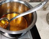 A picture of step 2 of Kesari Rava Burfi.