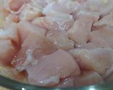 A picture of step 1 of Chicken tikka karahi.