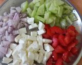 A picture of step 1 of Kala Chana Salad Canopees.