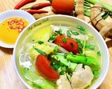 Hình bước làm 3 của món Canh Chua Nấu Với Cánh Gà