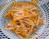 Hình bước làm 1 của món Khô cá bò tẩm mè