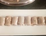 A picture of step 5 of Farali Khandvi.