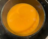 A picture of step 3 of Steamed Eggs w/ rice and shrimp.