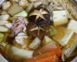 A picture of step 3 of Chanko Nabe.