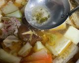 A picture of step 4 of Chanko Nabe.