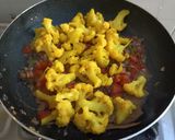 A picture of step 4 of Cauliflower korma.