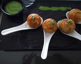 A picture of step 8 of Stuffed aalo bonda in appe pan.