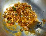 A picture of step 3 of Jhunka (Maharashtrian Zunka).