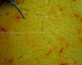 A picture of step 19 of Persian steamed rice with Saffron crust.