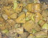 A picture of step 1 of Veggies and liver Jollof.