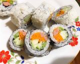 Hình bước làm 5 của món Kimbap Hàn Quốc