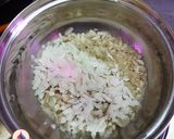 A picture of step 1 of Ada Pradhaman - Onam special keralan delicacy.