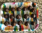 A picture of step 3 of Chocolate Covered Mini Oatmeal Treats.
