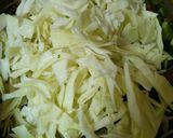 A picture of step 6 of Mutton With Capsicum and Cabbage.