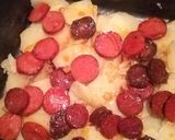 Rakott krumpli kétféle kolbásszal, szalonnával recept fázis 6 fotója