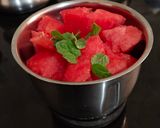 A picture of step 1 of Watermelon slush or Sorbat.