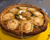 Foto del paso 5 de la receta: Quiche de verduras, bacon y queso de cabra