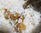 A picture of step 8 of Soya chunks and peas pulao.