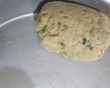 A picture of step 3 of Mixed veg Thepla with homemade butter.
