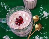 A picture of step 3 of Pink Amaranth Shake / Ramdana Smoothie With Strawberry(For Navratri Festival Falahari Vrat Upwas)🌸✨️.