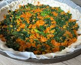 Une image de l'étape 4 de Tarte épinards carottes cumin.