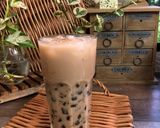 Gambar langkah 5 resipi Teh Ais Boba.