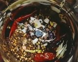 A picture of step 5 of Chettinad brinjal (kathirikai) masala.