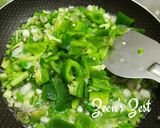 A picture of step 1 of Chilli Mushroom.
