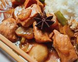 A picture of step 4 of Braised Chicken With Water Chestnuts.