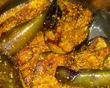 A picture of step 3 of Bengan fry.