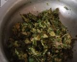 A picture of step 1 of Spinach onion pakoda and mirchi bajji.