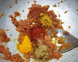 A picture of step 2 of Veg bhurji.
