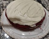 Φωτογραφία βήματος 12 της συνταγής "Red velvet cake με frosting λευκής σοκολάτας" ❤️🎀