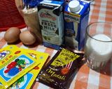 Foto langkah ke 1 dari resep Puding Roti Tawar Zebra.