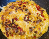 Foto del paso 2 de la receta: Tortita de maíz con queso feta y bacon