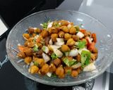 A picture of step 4 of Sprouted Kala Chana Chaat (Black Chickpea Chaat).