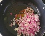 A picture of step 1 of Kale chane ki curry (tarri).