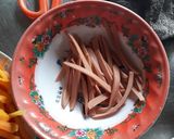 Hình bước làm 3 của món 김치 삐빔밥 - Cơm cuộn Kim chi