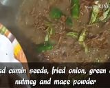 A picture of step 4 of Beef yakhni palao.