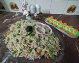 A picture of step 5 of Egg fried rice.