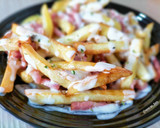 Foto del paso 4 de la receta: Patatas fritas con bacon y salsa gorgonzola