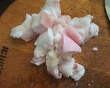 Hình bước làm 1 của món Thịt lợn nấm hương kho tàu hành tỏi