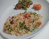 A picture of step 9 of Vegetables Rice.