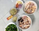Hình bước làm 1 của món Gà Kho Xả Ớt + Canh Gà Lá Giang
