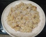 A picture of step 3 of Egg Bread Halwa.Anda bread hlwa.